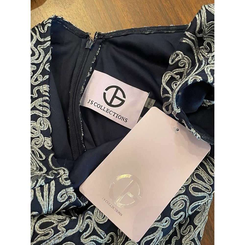 Js Collections Soutache Cocktail Sheath Dress 6 N… - image 7